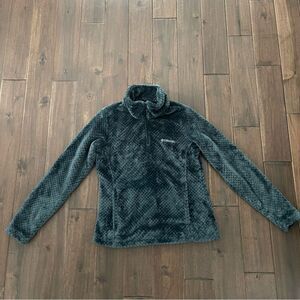 Columbia Teal Half Zip Cozy Fleece Pullover Jacket M